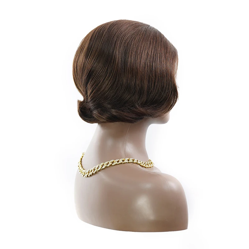 Короткий парик в стиле пикси, бразильские прозрачные кружевные парики из человеческих волос, короткий парик-боб