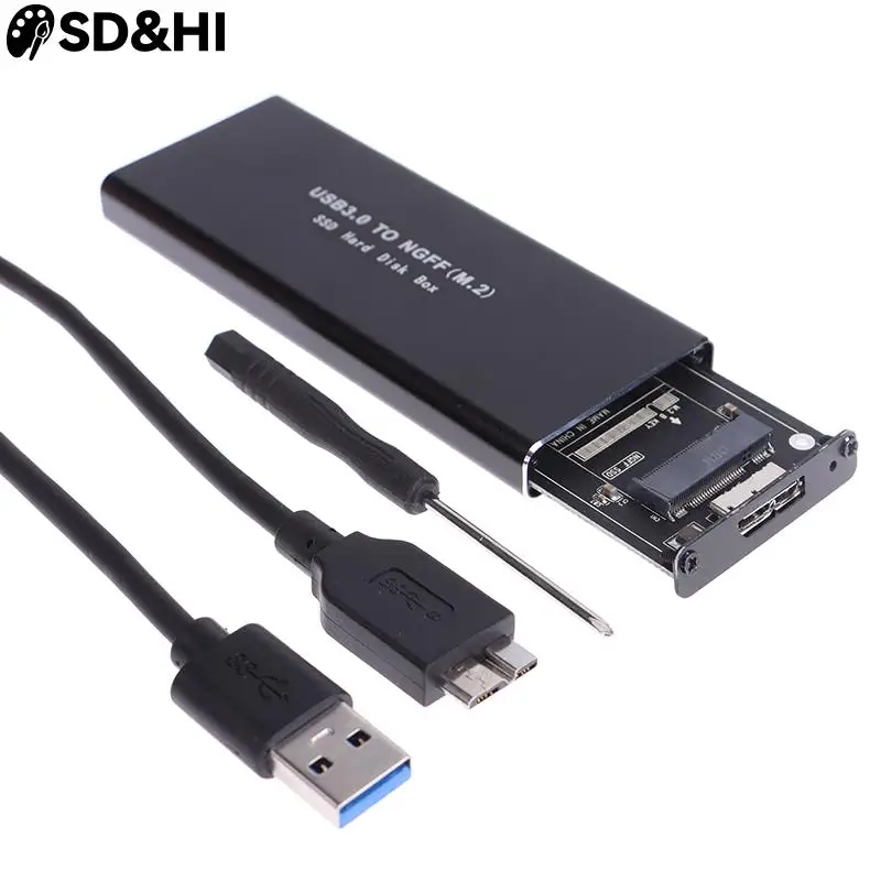 Корпус SSD USB 3.0 M2 USB3.0 для M.2 NGFF Корпус внешнего твердотельного накопителя SSD Box 5 Гбит/с SSD Коробка для жесткого диска 2230 2242 2260 2280