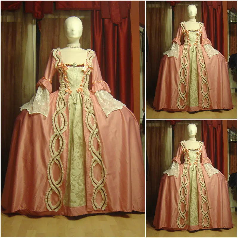 Косплей Своими руками 1860-х годов, Гражданская война, Винтажное Бальное платье, Вечернее платье в стиле рококо, Викторианское платье L320