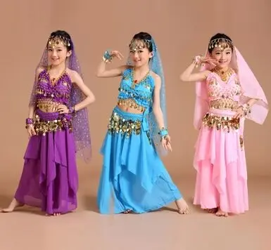 костюмы для танца живота для девочек, костюм для танца живота, индийская танцевальная одежда для детей