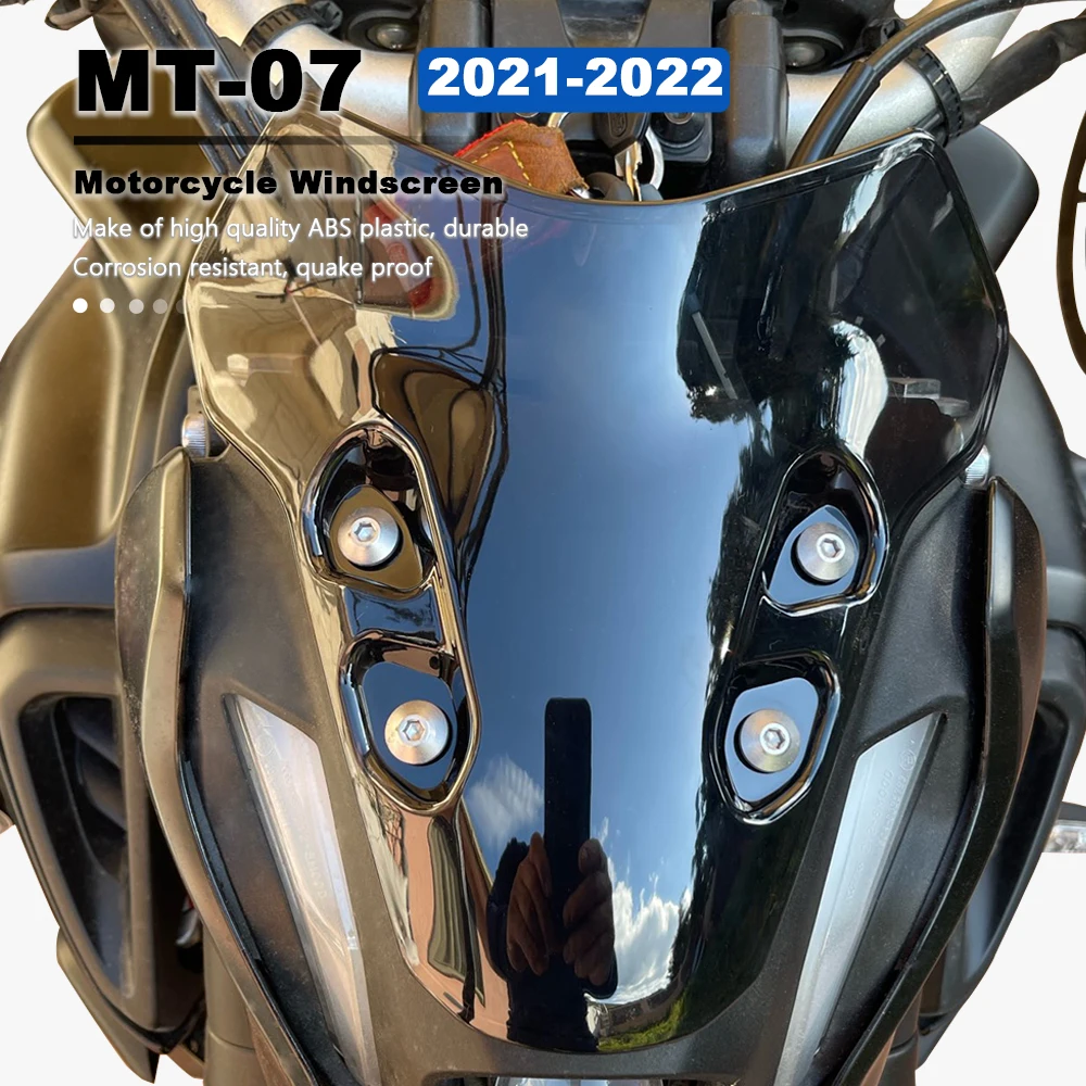 Лобовое стекло Мотоцикла MT-07 Ветровое Стекло 4 Цвета Ветрозащитный АБС-Пластик Для Yamaha MT07 MT 07 2021 2022 Аксессуары Для Мотоциклов
