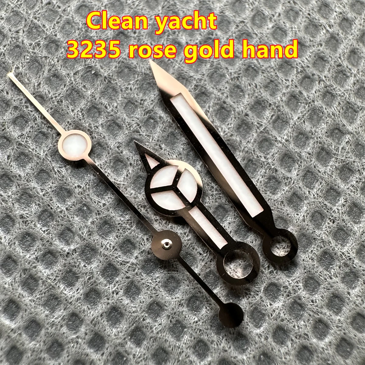 Лучшие качественные чистые заводские ручные детали для часов из розового золота yacht 3235 3135 механизм Blue Luminou 126655 126621 для 40 мм