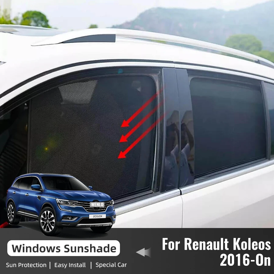 Магнитный Солнцезащитный Козырек Для Renault Koleos Samsung QM6 2016-2023 Шторка Автомобильный Солнцезащитный Козырек Козырек Переднего Лобового Стекла