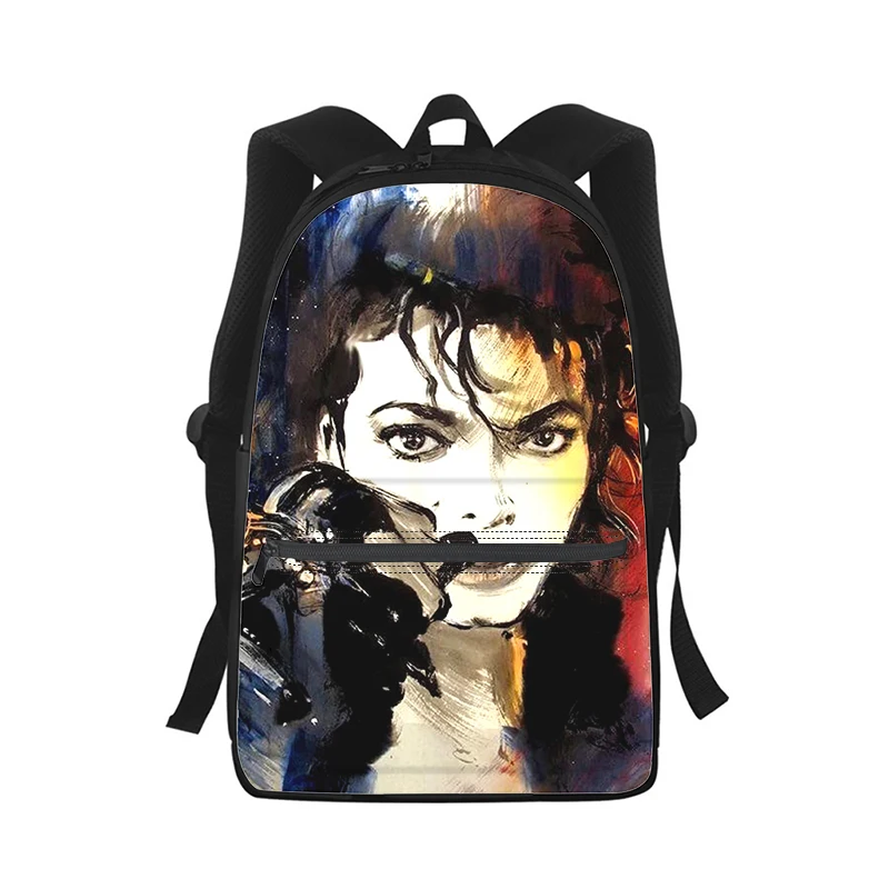 Майкл Джексон, Мужской Женский Рюкзак с 3D принтом, модная студенческая школьная сумка, Рюкзак для ноутбука, детская дорожная сумка