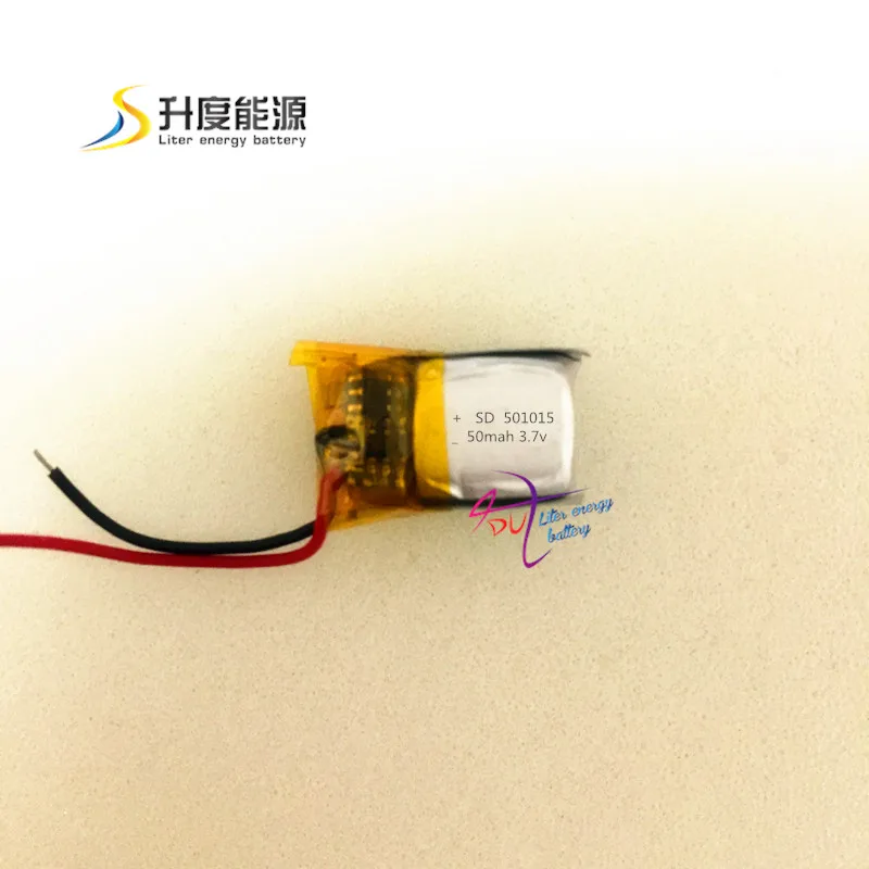 Маленький аккумулятор для мыши 501015 3,7 В Bluetooth литий-полимерный 60 мАч 