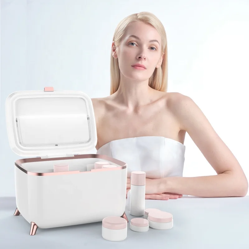 Малошумный 6-литровый Мини-холодильник для ухода за кожей, Портативный Косметический Маленький холодильник для косметических товаров