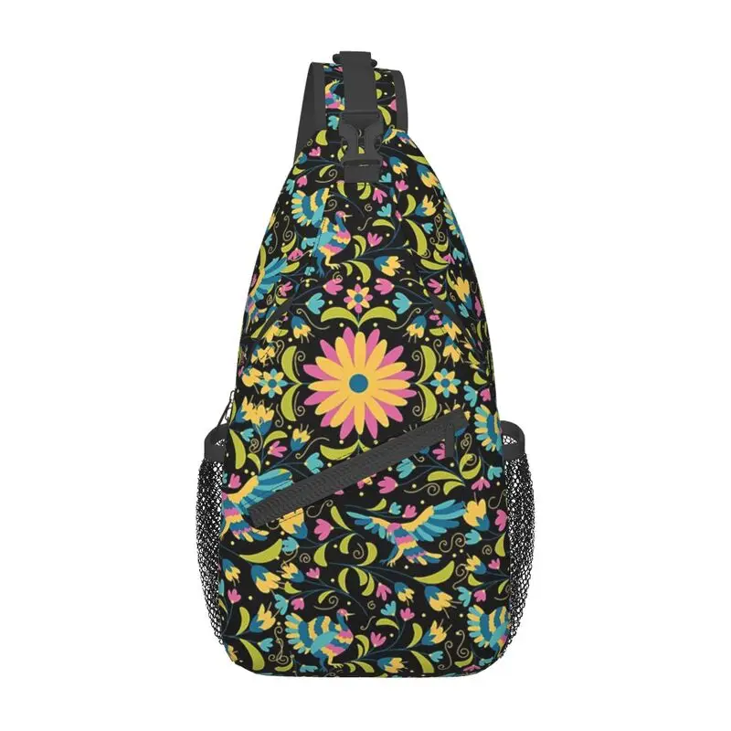 Мексиканская нагрудная сумка с цветочным рисунком Otami, Изготовленный на заказ Мексиканский рюкзак через плечо для Мужчин, Велосипедный рюкзак для кемпинга