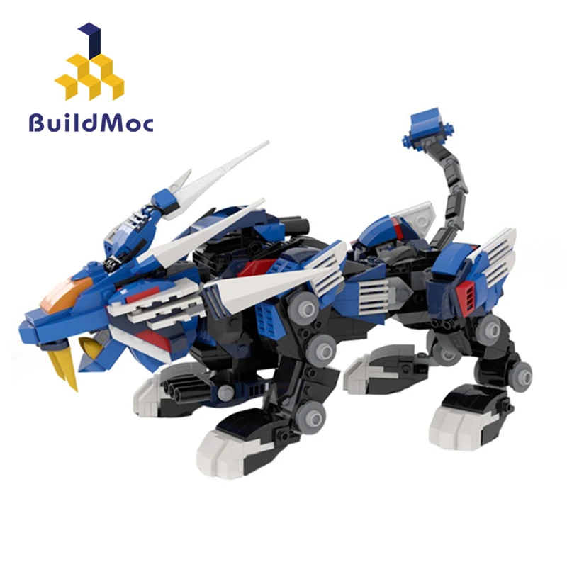 Механический тигр MOC для Зоидов-Набор строительных блоков Blade-Liger, Сборка кирпичей Mecha Beast, игрушки для детей, подарки на День рождения