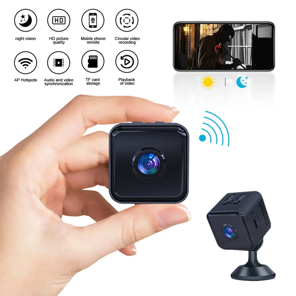 Мини-камера X2 WiFi 1080P HD IR-Cut, инфракрасная камера ночного видения, IP-камера, Голосовая видеокамера для обнаружения движения, защита безопасности