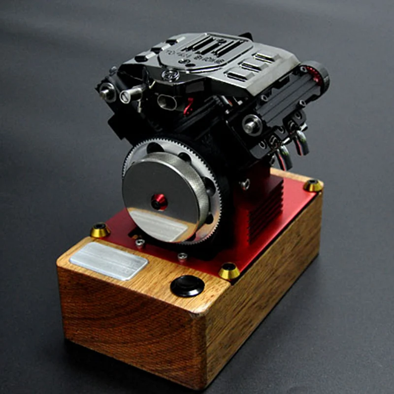 Миниатюрная модель четырехцилиндрового двигателя на метаноле Tuoyang FS-V400, Бензиновый двигатель, Двигатель может запускаться, игрушки-модели