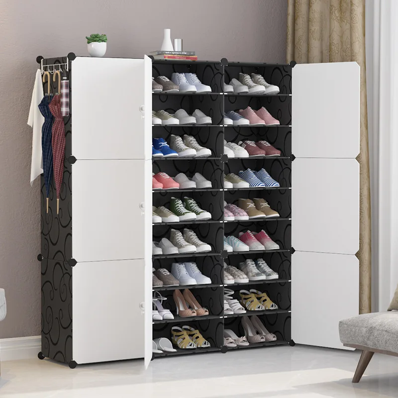 Многослойная Дверь для домашней сборки, Обувной шкаф, Простой современный шкаф для прихожей, Пылезащитная стойка для обуви, Полка для обуви