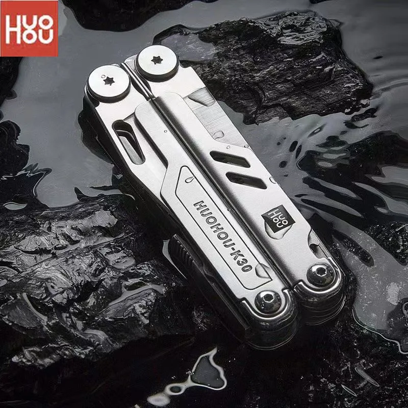Многофункциональный нож HuoHou Pro Professional, Портативные Складные Ножницы из нержавеющей стали, Пила для выживания на открытом воздухе, универсальный нож