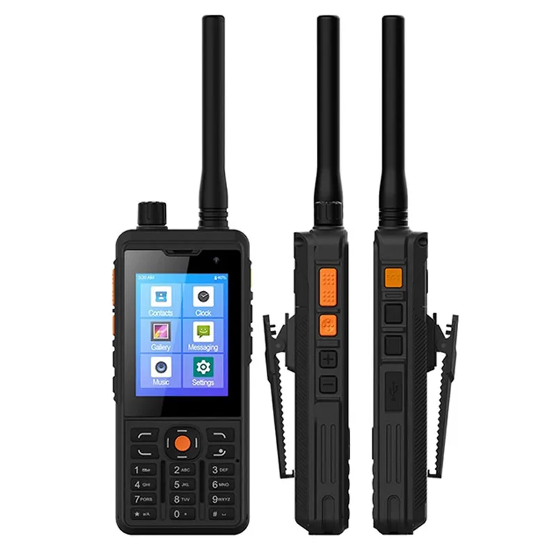 Мобильный телефон Zello Walkie Talkie Мобильный телефон Android 9,0 4G LTE 1 ГБ + 8 ГБ MT6739 Смартфоны UHF 400-480 МГц 5300 мАч NFC POC