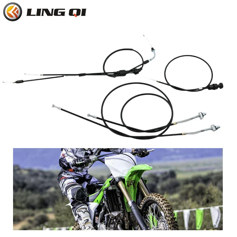 Модифицированный Комплект кабелей для дроссельной заслонки и Дроссельной заслонки LINGQI Подходит для Yamaha PW50 PY50 Pit Pro Dirt Bike Y-Zinger Peewee