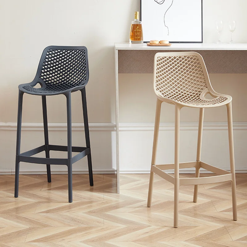 Модные стулья в скандинавском стиле для кухни, Креативная Открытая мебель для дома, барный стул с высокой спинкой, Весящий 250 кг, Обеденные стулья