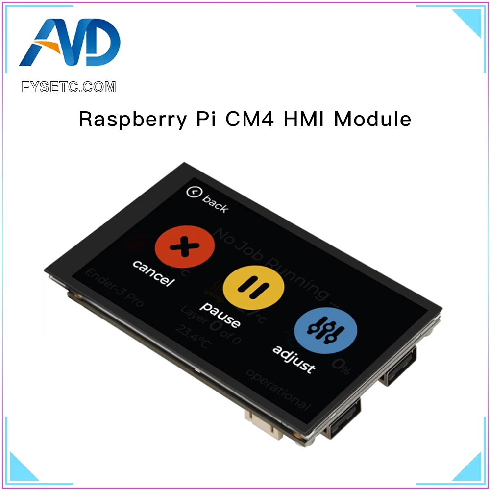 Модуль дисплея FYSETC Raspberry Pi CM4 HMI с емкостным сенсорным экраном с интерфейсом HIM DPI с малым разрешением и высоким РАЗРЕШЕНИЕМ