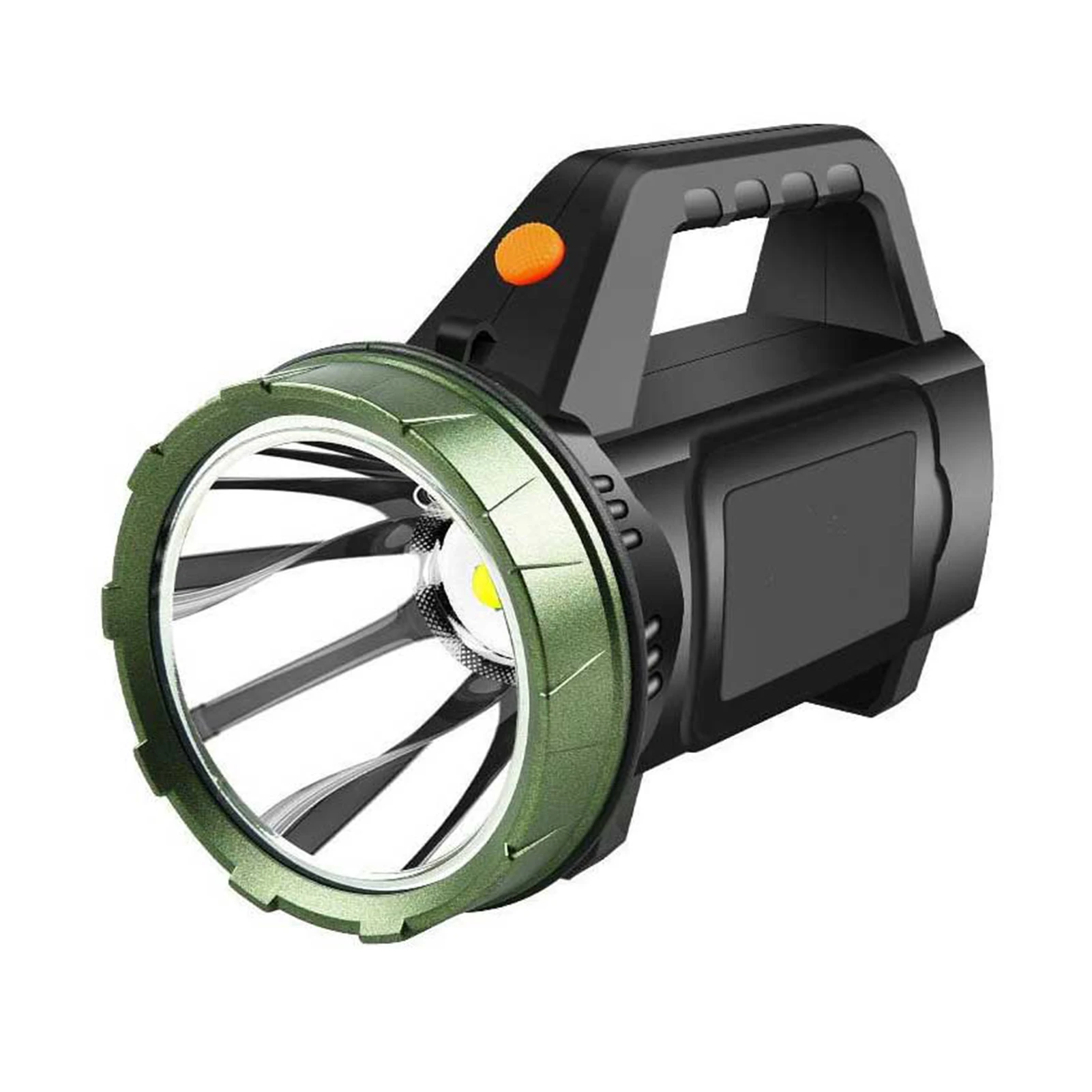 Мощный светильник, перезаряжаемый ручной светильник, водонепроницаемый противоударный корпус из АБС-пластика для ночной езды, прогулок