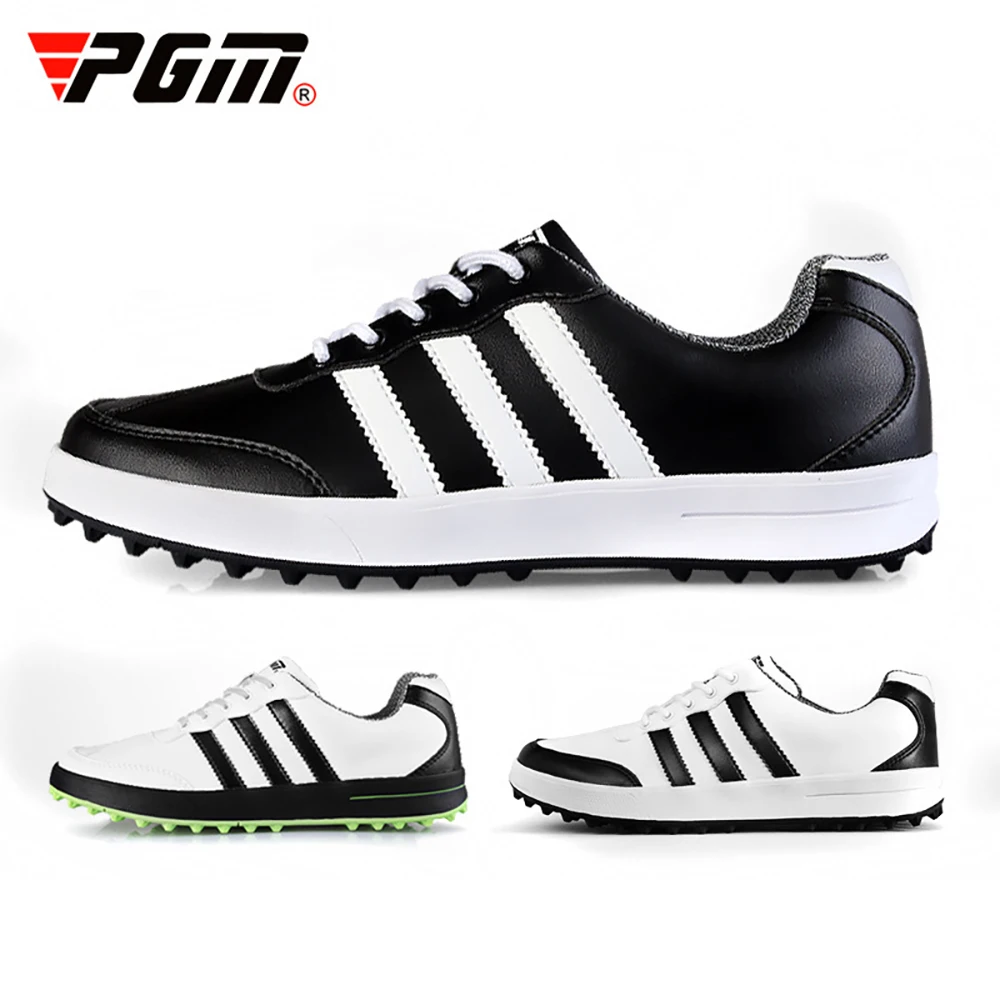 Мужская обувь для гольфа PGM, водонепроницаемые повседневные спортивные кроссовки, шнурки, Дышащая нескользящая спортивная обувь
