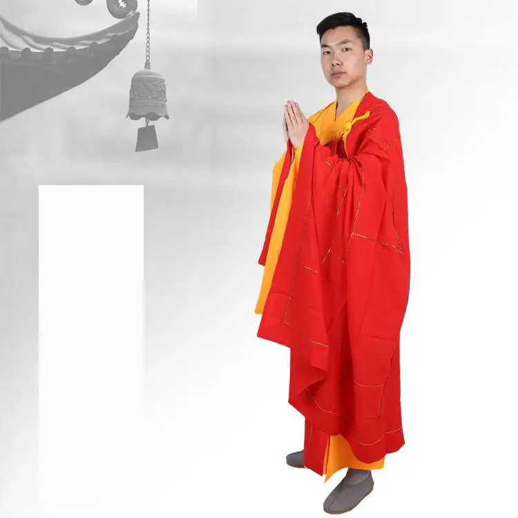 Мужская Одежда для Медитации Большого размера Женская Одежда для буддийских монахов-практиков Воды и Земли Большого Размера
