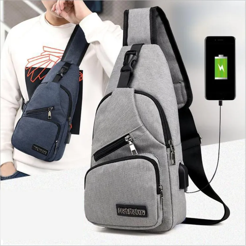 Мужская Противоугонная нагрудная сумка, сумки через плечо, зарядка через USB, сумка через плечо, школьные сумки-мессенджеры для короткой поездки