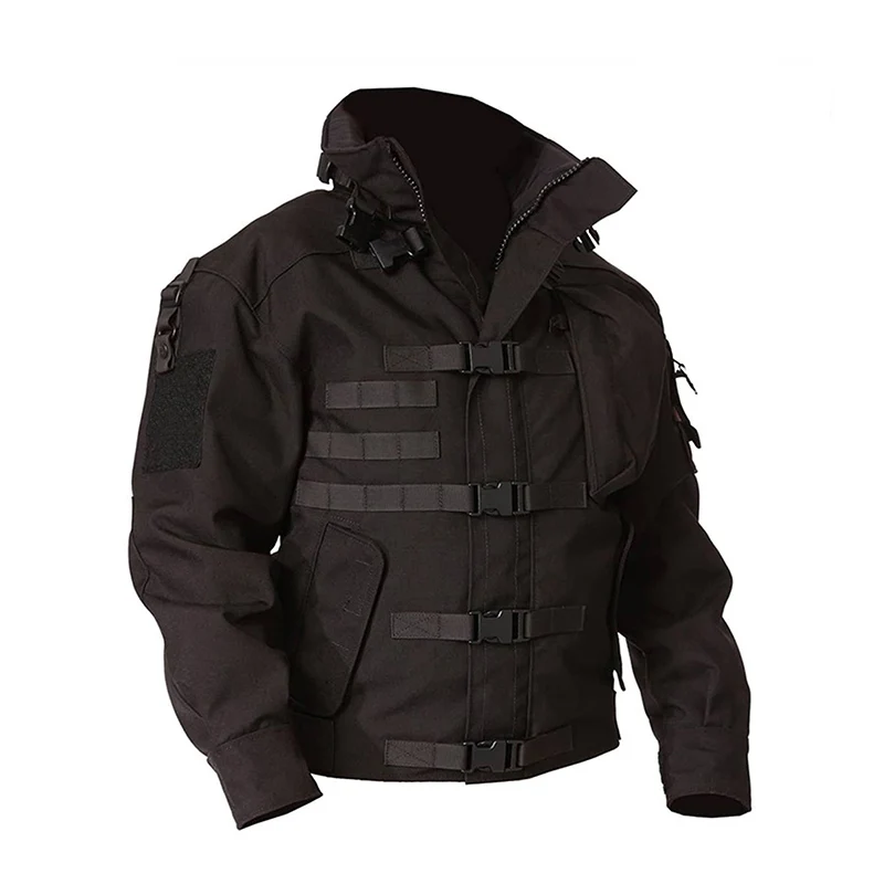 Мужская тактическая куртка Водонепроницаемая и прочная с несколькими карманами, съемная для пеших прогулок, альпинизма, кемпинга, ветрозащитная Зарядная куртка