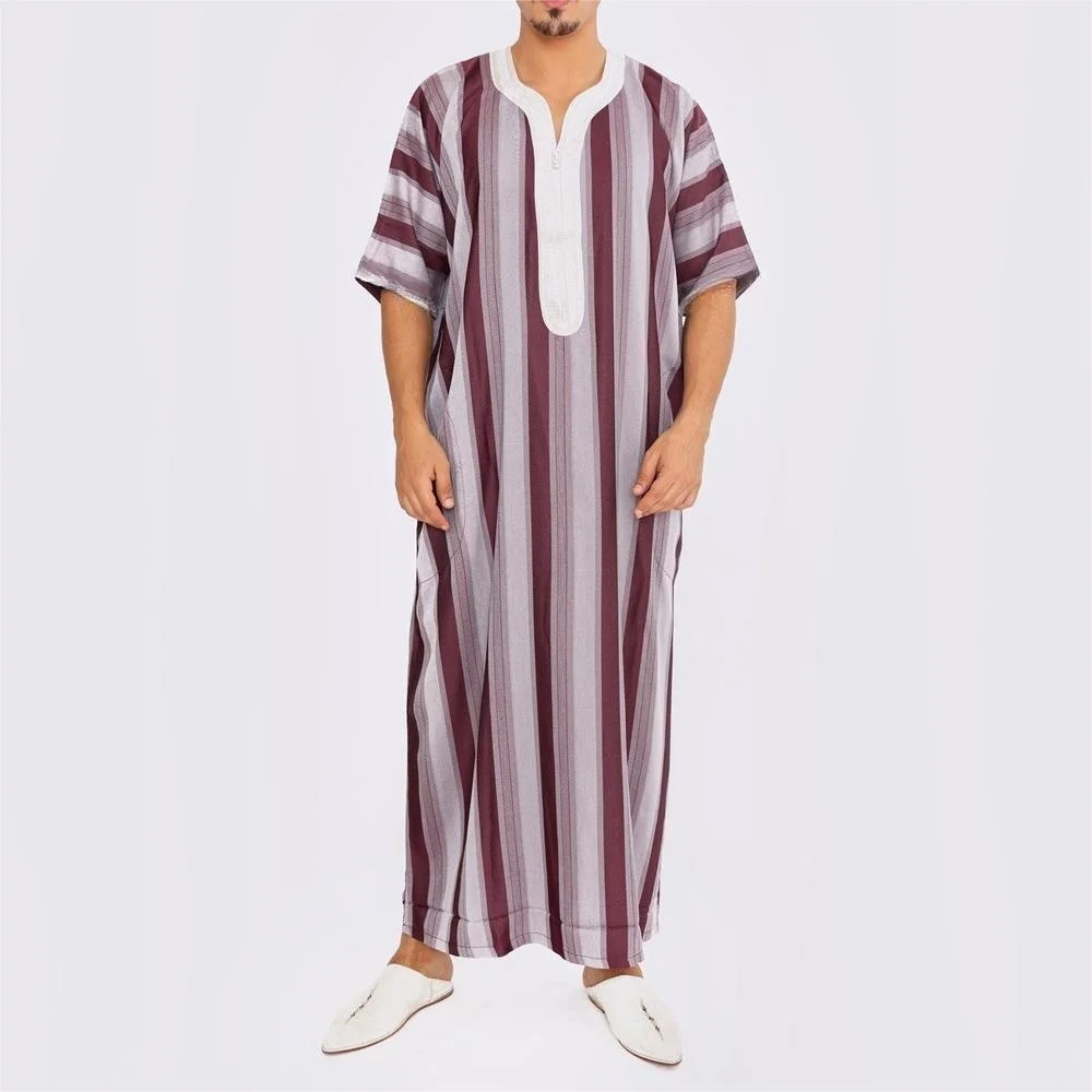 Мусульманские этнические мужские халаты Классическая арабская Длинная ближневосточная одежда