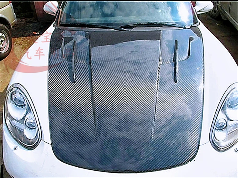 Настоящий передний бампер из углеродного волокна, капот двигателя, вентиляционная крышка для Porsche 911 997 2008 2009 2010 2011