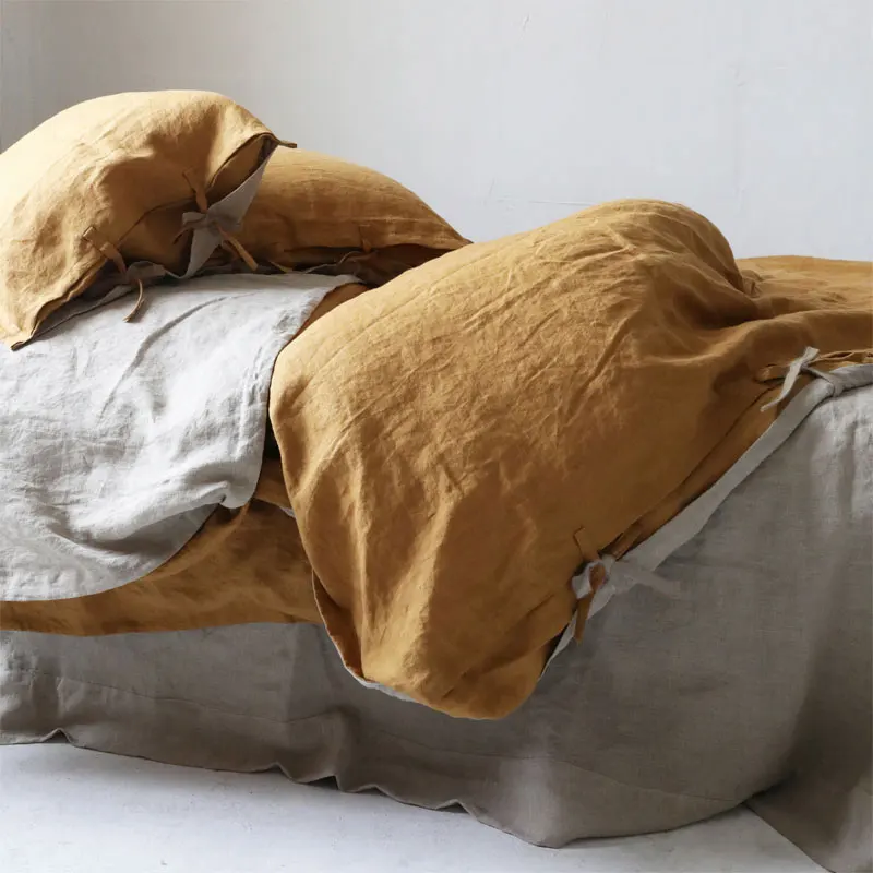 Настраиваемый пододеяльник из натурального льна, 100% выстиранное французское богатое льняное одеяло, экологически чистое стеганое одеяло, ткани для домашнего декора