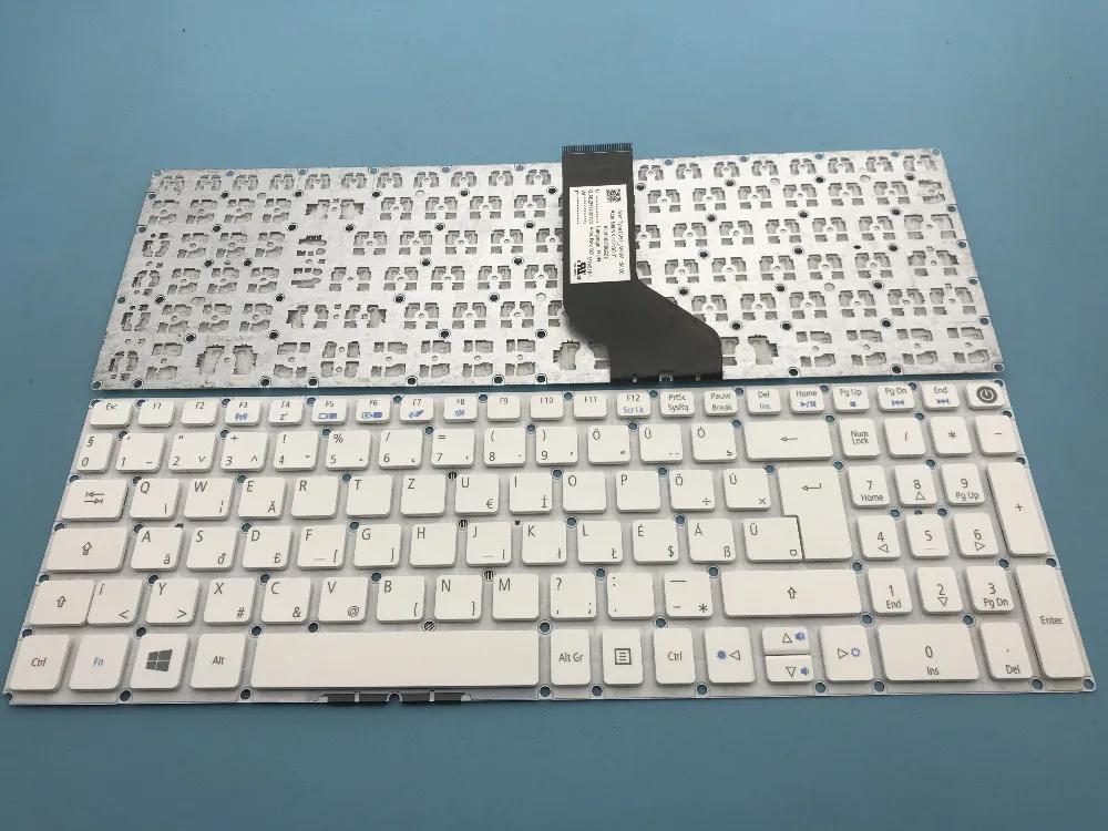 Новая Венгерская клавиатура для ноутбука Acer Aspire V3-575G V3-575T V3-575TG E5-772G Белого Цвета