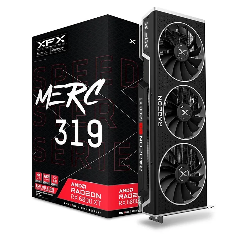 Новая игровая видеокарта XFX Speedster MERC 319 AMD Radeon ™ RX 6800 XT CORE с 16 Гб GDDR6, AMD RDNA ™ 2, где