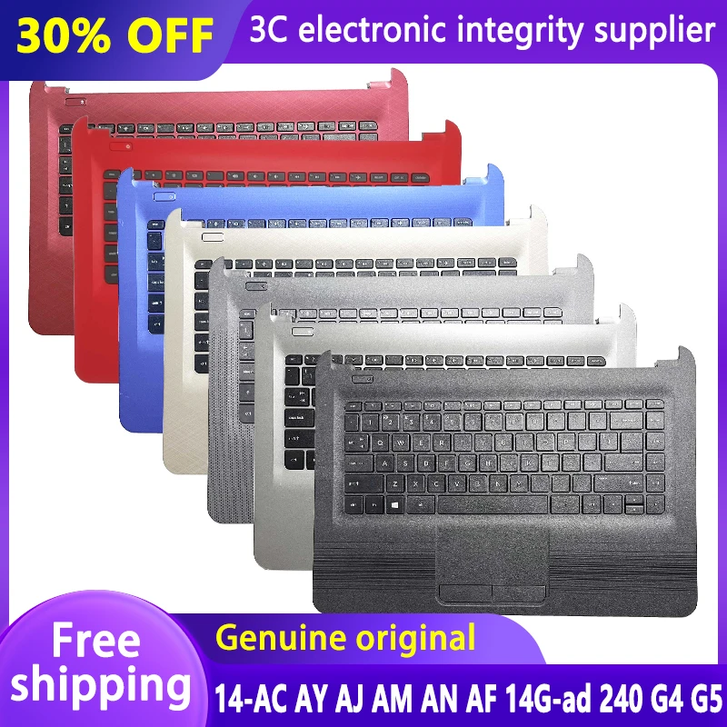 Новая клавиатура US/LA/TH/BR для HP 14-AC 14-AY AJ AM AF 14G-AD 240 G4 G5 TPN-I119, подставка для рук, Верхняя крышка, сменный чехол для ноутбука