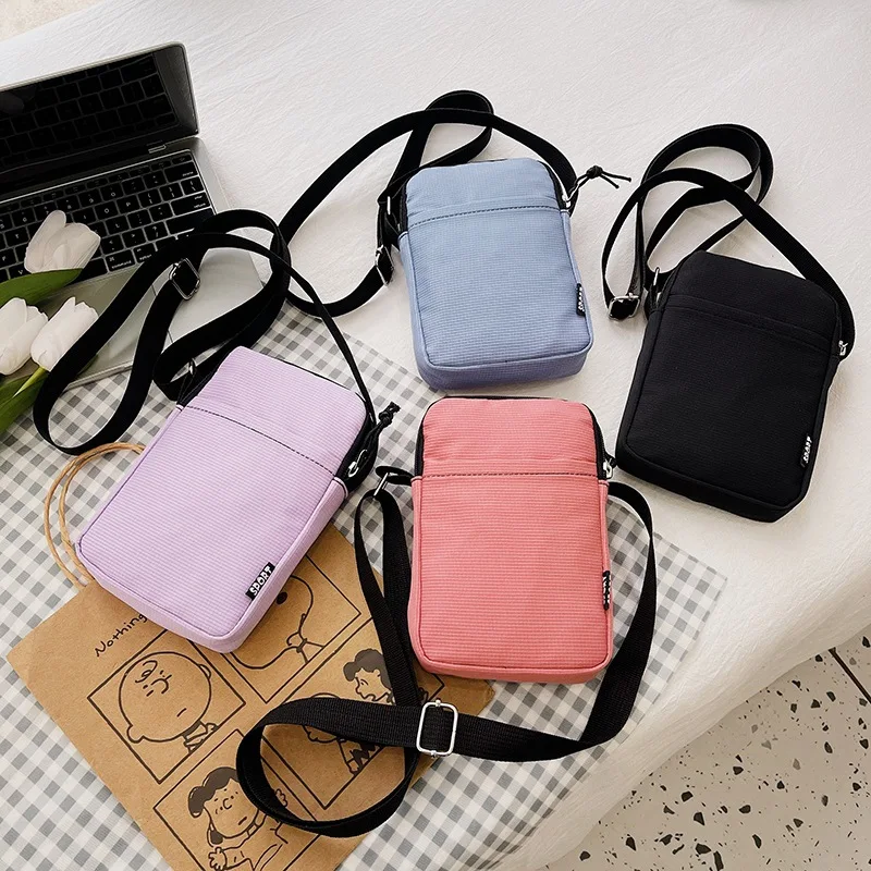 Новая модная сумка для мобильного телефона, женская сумка-мессенджер, универсальная мини-сумка через плечо, подвесной кошелек для монет на шее, вертикальная сумка