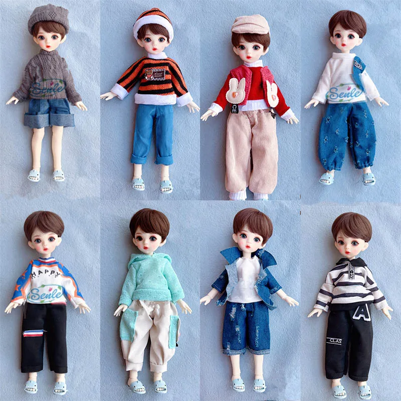 Новая одежда для куклы 28 см для мальчиков 1/6 Аксессуары для наряжания куклы Bjd Красивая повседневная одежда Костюм не включает куклу