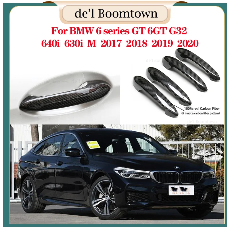 Новинка Для BMW 6 серии GT 6GT G32 640i 630i M 2017 2018 2019 2020 Дверная Ручка Автомобиля, Крышка, аксессуары Из 100% Настоящего Углеродного волокна
