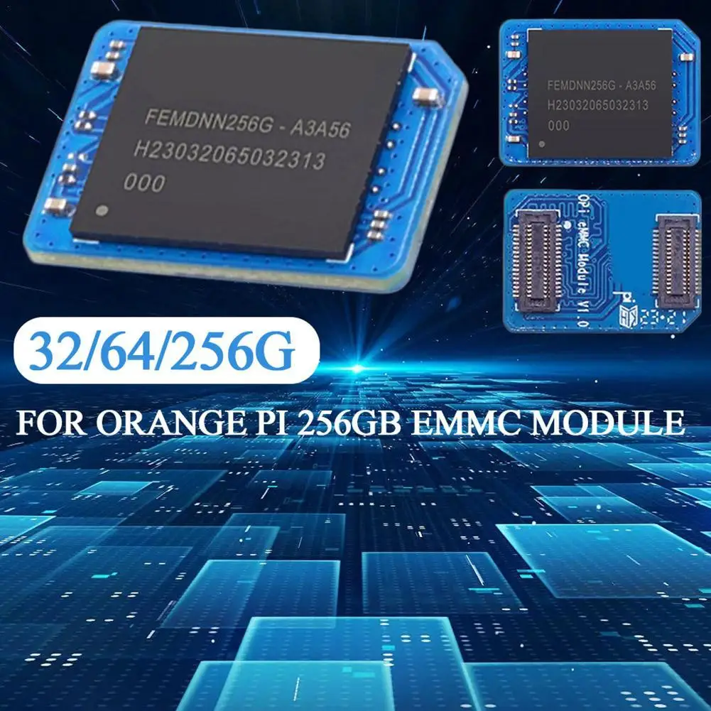 Новинка Для модуля Orange Pi 256GB EMMC с высокой скоростью чтения и записи Для платы разработки OPI 5 Plus
