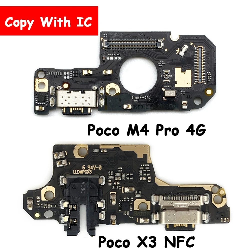 Новое USB Зарядное устройство Разъем Для Зарядки Порта Плата Гибкого Кабеля С Микрофоном Для Xiaomi Poco X3 NFC Poco X3 Pro Poco F2 Pro/X5 Pro