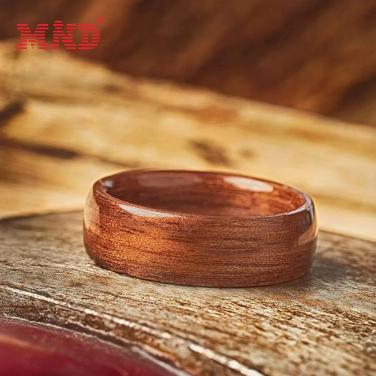 Новые модные кольца из натурального имитированного дерева Smart grain для мужчин