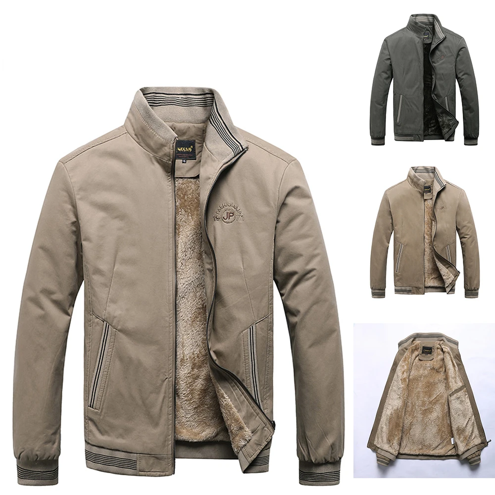 Новые модные Мужские зимние куртки, Военная, тактическая флисовая теплая куртка-бомбер, Мужское винтажное пальто, Осенняя высококачественная верхняя одежда