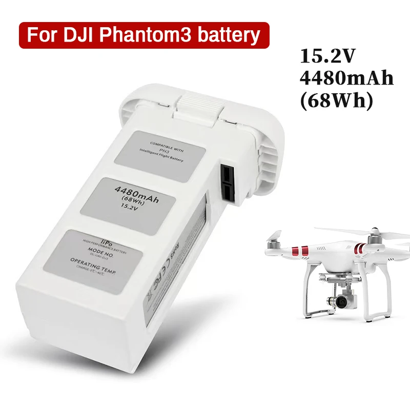 Новый Аккумулятор Дрона 15,2 В 4480 мАч для DJI Phantom 3 SE Intelligent Flight Li-Po Battery Профессионального Стандарта, Аксессуары для Радиоуправляемых Дронов