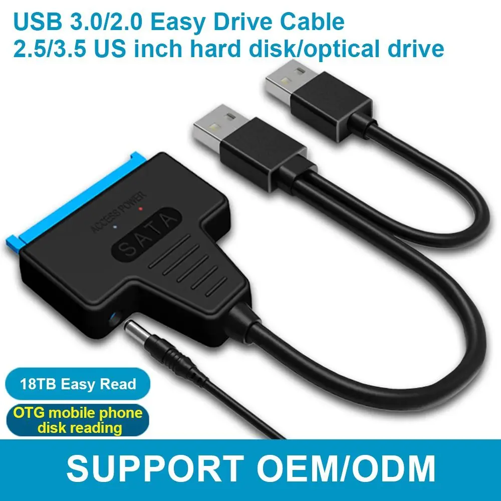 Новый кабель USB3.0/2.0 SATA-USB, адаптер для жесткого диска USB 3.0-SATA III, совместимый с 2,5-дюймовыми жесткими дисками и SSD с поддержкой UASP