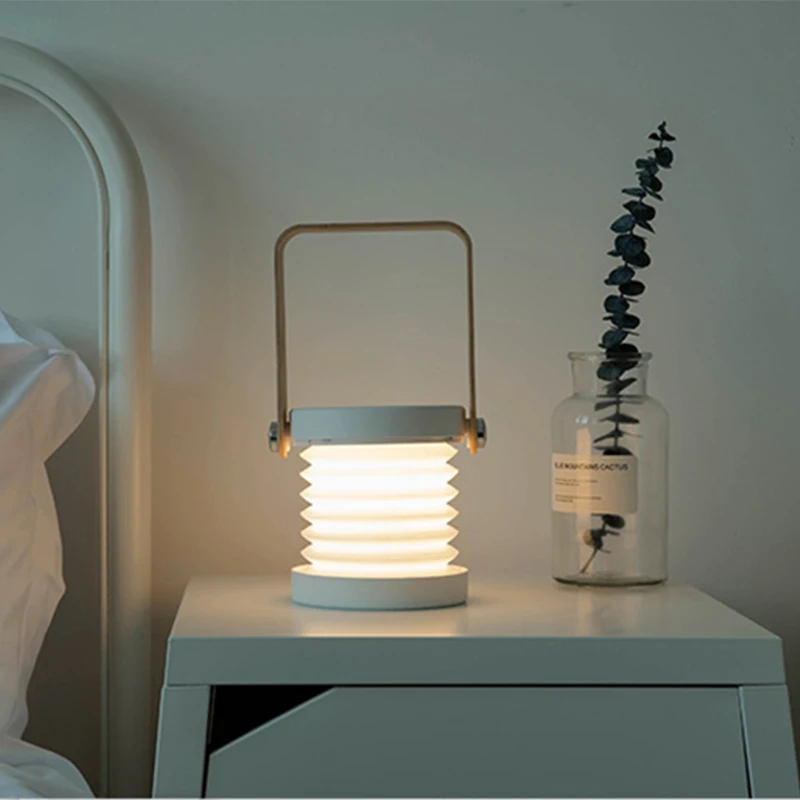 Новый креативный портативный фонарь Портативный сенсорный выключатель Мини простое освещение с регулируемой яркостью