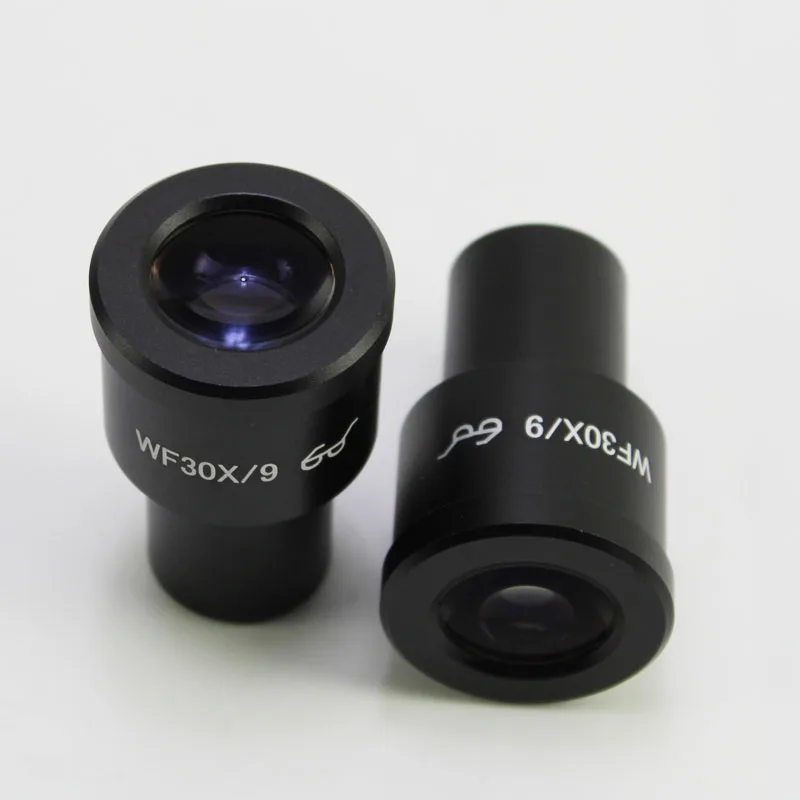 Оптический Широкоугольный Окуляр биологического микроскопа WF 30X10 мм, Оптическая линза High Eye Piont с Монтажным Размером 23,2 мм