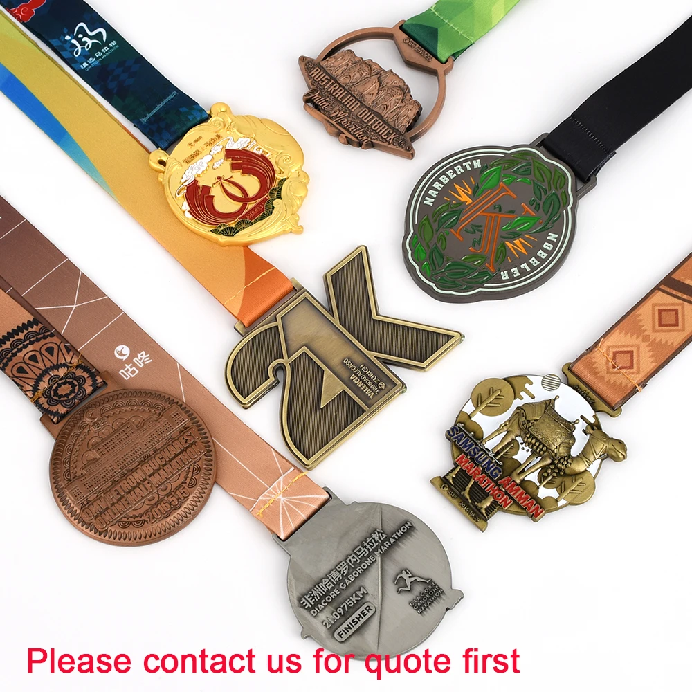 Оптовая Изготовленная на Заказ Медаль 3d Медаль для Марафонского бега Золотые Медали Футбол Тхэквондо Лыжи Спортивные Медали Сувениры Создайте свой Собственный Дизайн