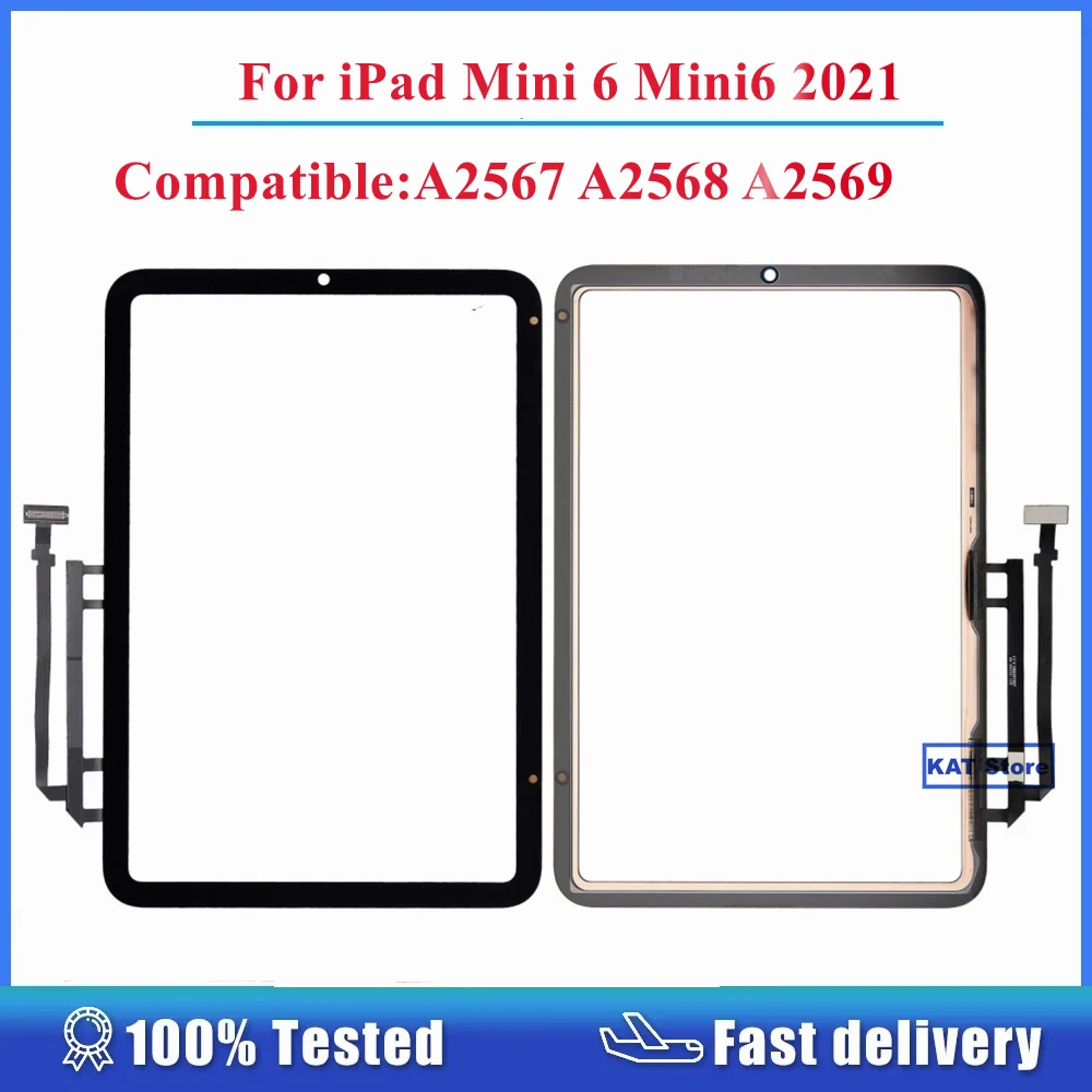 Оригинал для iPad Mini 6 Mini6 2021 A2567 A2568 A2569 Замена Дигитайзера с сенсорным экраном Запасная часть + Инструменты