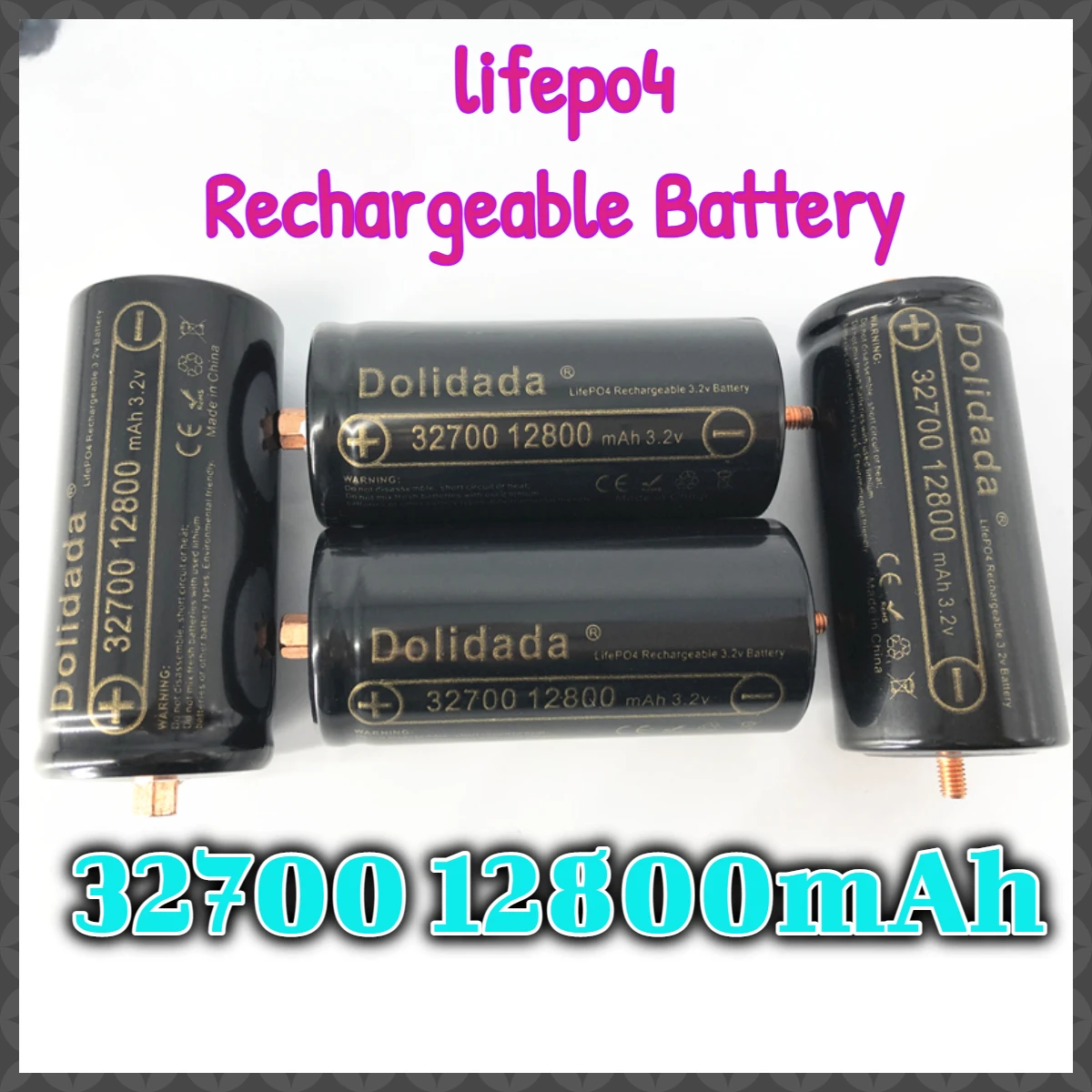 Оригинальная аккумуляторная батарея lifepo4 емкостью 32700 12800 мАч 3,2 В, Профессиональная литий-железо-фосфатная аккумуляторная батарея с винтом
