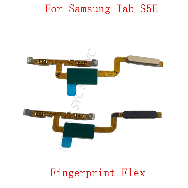 Оригинальная кнопка с датчиком отпечатков пальцев, гибкий кабель для Samsung Tab S5E T720 T725, запчасти для сенсорного сканера