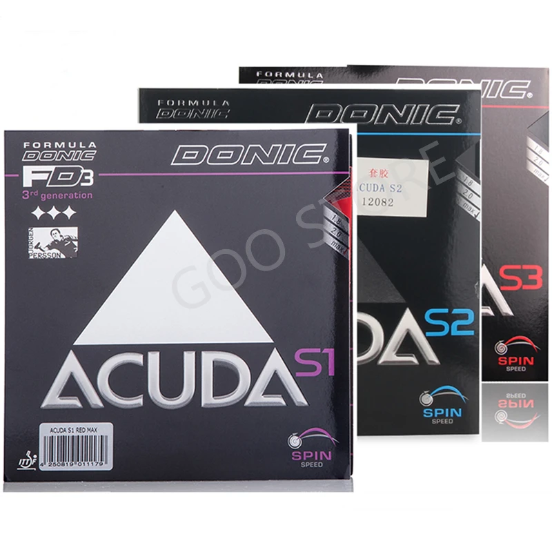 Оригинальная резиновая губка для настольного тенниса Donic ACUDA S1 S2 S3 ACUDA S1 Turbo для настольного тенниса