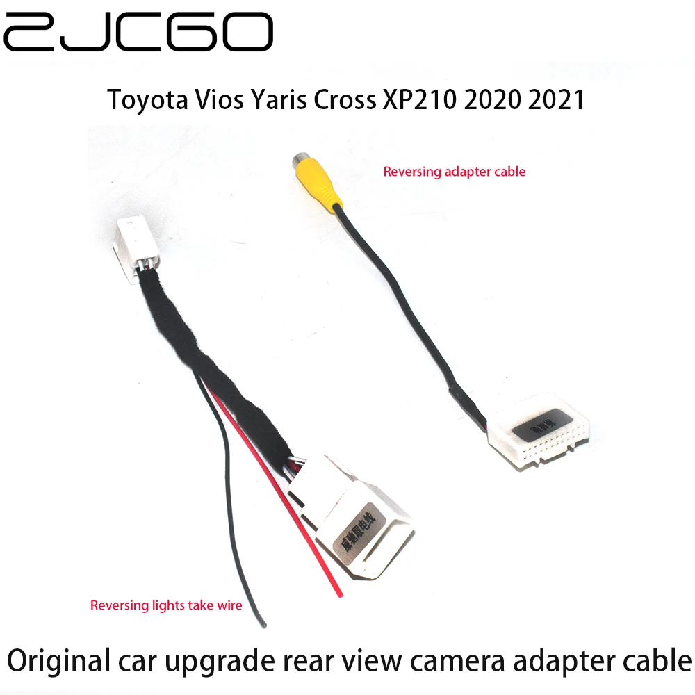 Оригинальное обновление экрана автомобиля Слепое пятно Вид сбоку 360 Кабель-адаптер для Toyota Vios Yaris Cross XP210 2020 2021
