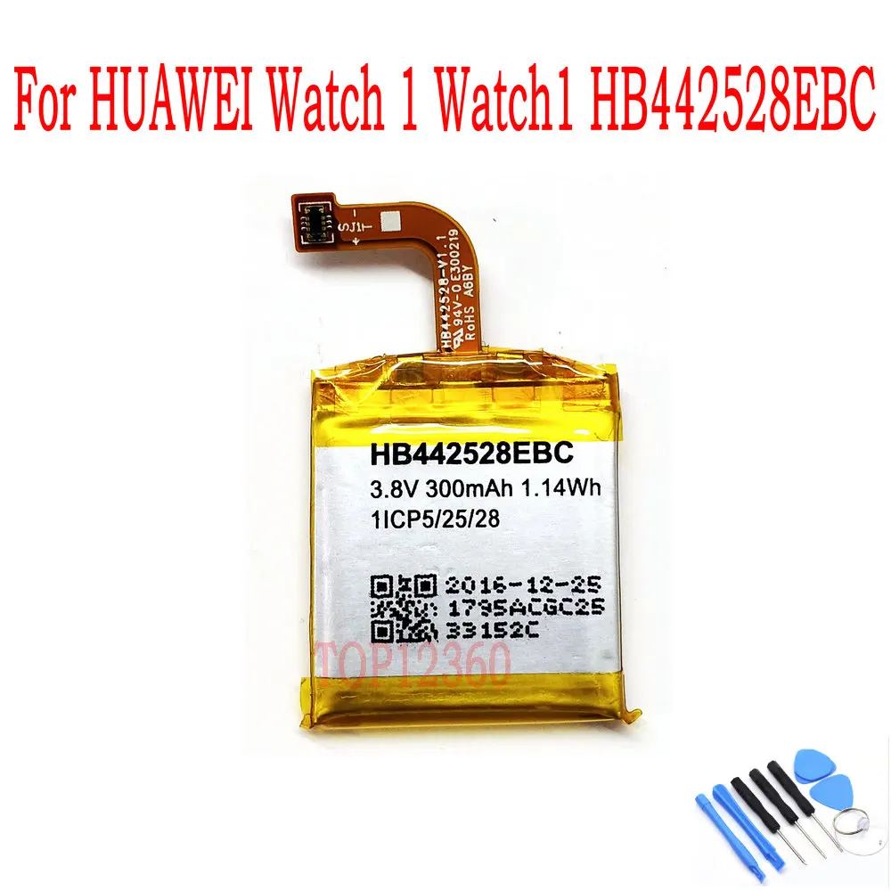 Оригинальный Аккумулятор HB442528EBC 300 мАч для Huawei Watch 1 Watch1 с инструментами