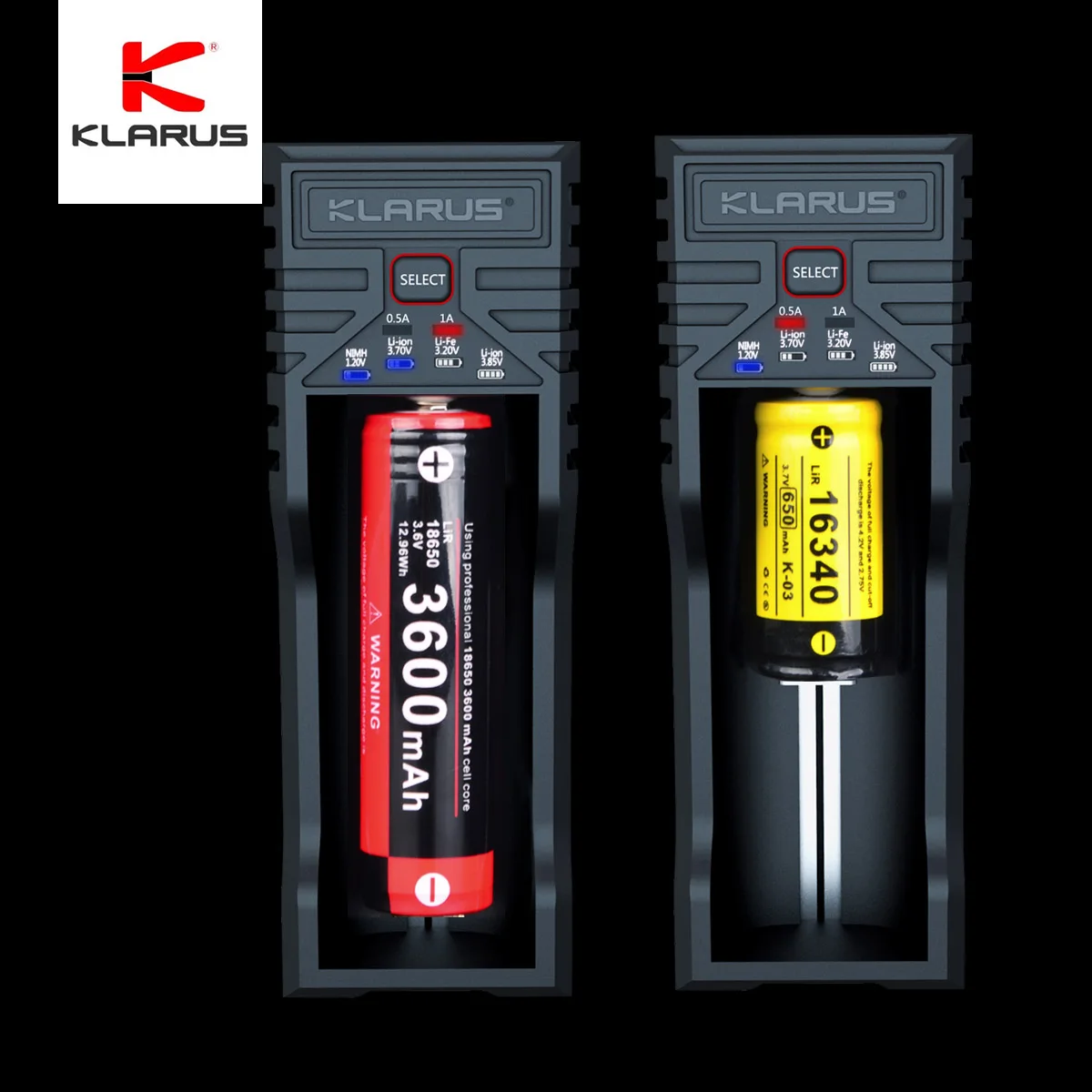 Оригинальный фонарик Klarus USB Smart Charger K1, Способный заряжать Практически все аккумуляторные батареи